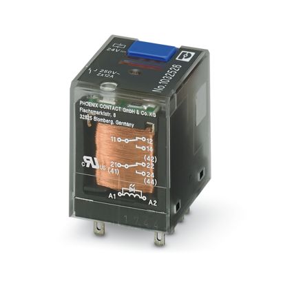 24V DC 8 Pin Relay REL-IR-BL/L-24DC/2*21 2X12A 250VAC